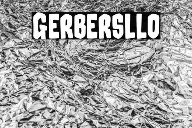 Gerbersllo Font examples