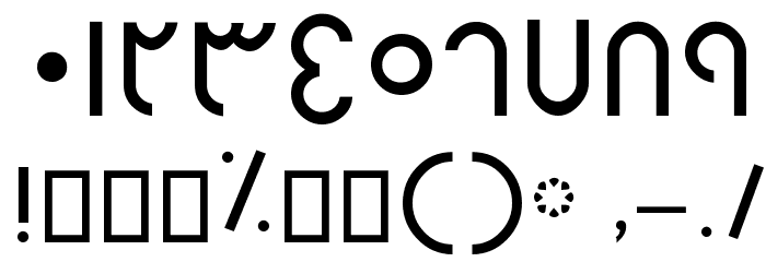 Gerd III Font OTHER CHARS