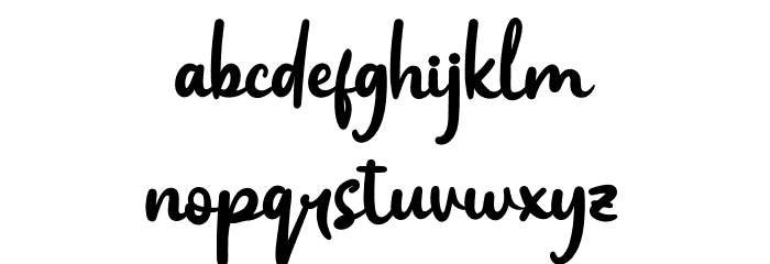Gerdingan Personal Use Font LOWERCASE