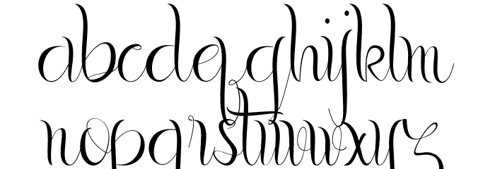 Gerhana Font LOWERCASE