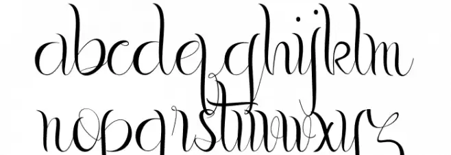 Gerhana Schriftart Kleinbuchstaben