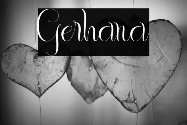 Gerhana Font examples