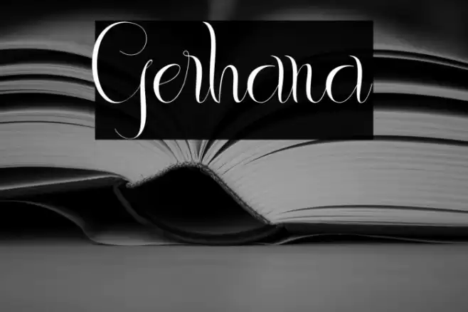 Gerhana Font examples