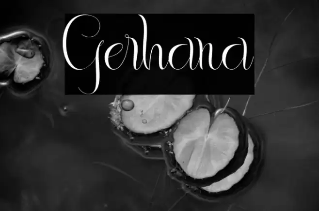 Gerhana Font examples
