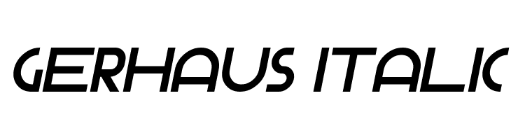 Gerhaus Italic  les polices de caractères gratuit tlcharger