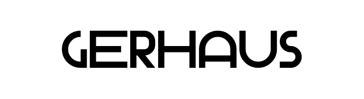 Gerhaus  フリーフォントのダウンロード