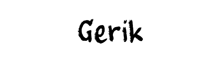 Gerik  baixar fontes gratis