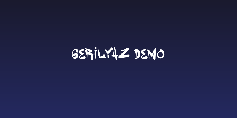Gerilyaz Demo Social Header