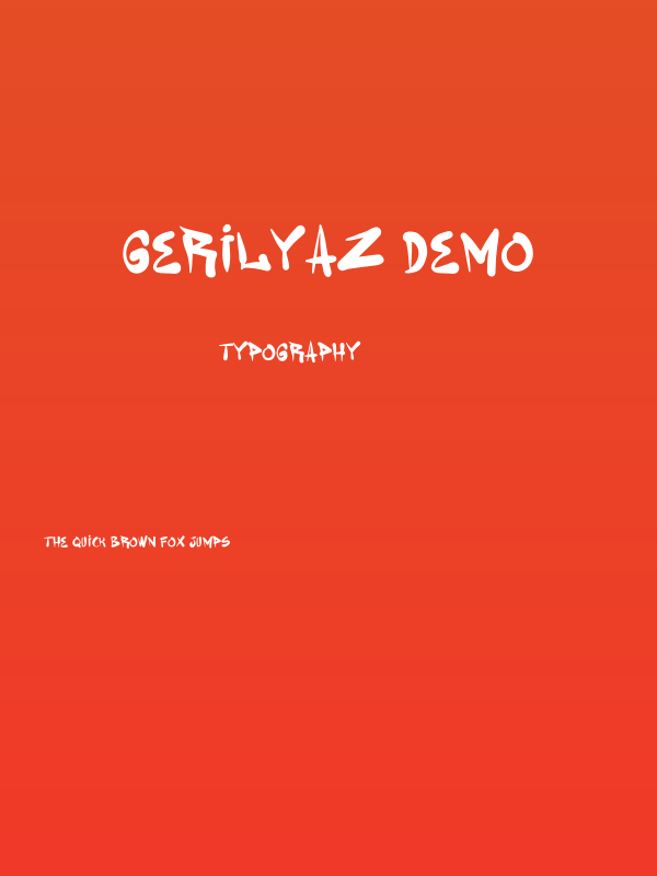 Gerilyaz Demo Poster