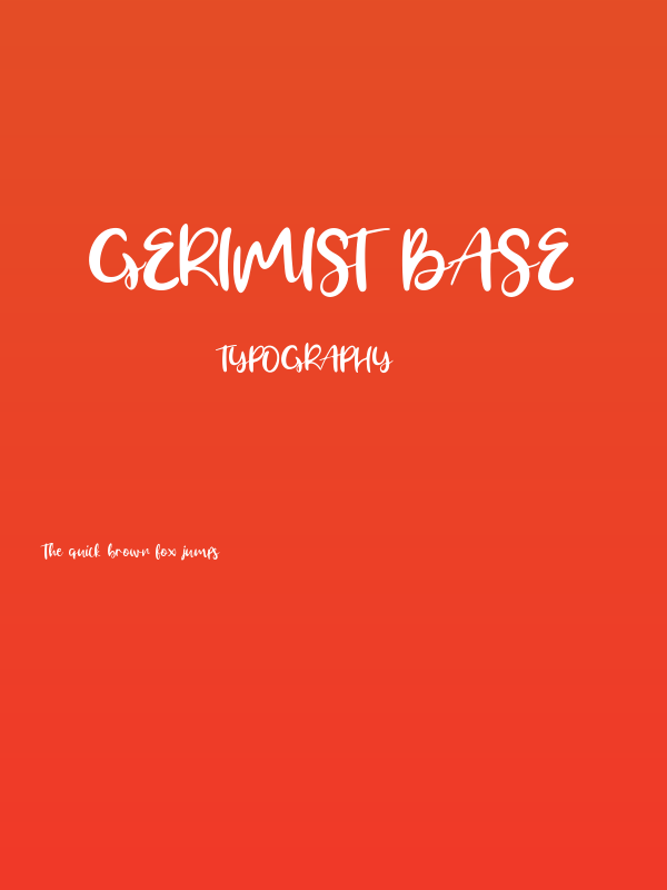 Gerimist Base Poster