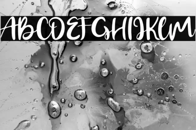 Gerimist Base Font examples