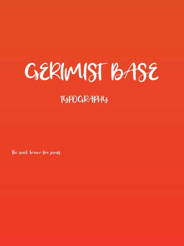 Gerimist Base Poster