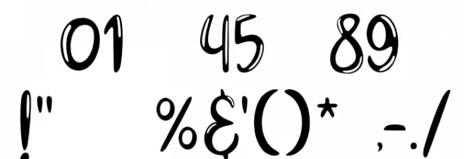 Gerimist Font OTHER CHARS