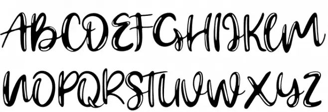 Gerimist Schriftart Groß