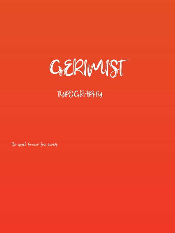 Gerimist Poster
