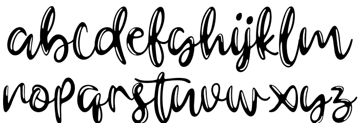 Gerimist Font LOWERCASE
