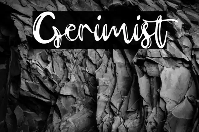 Gerimist Font examples