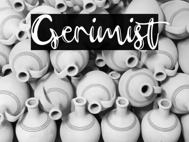 Gerimist Font examples