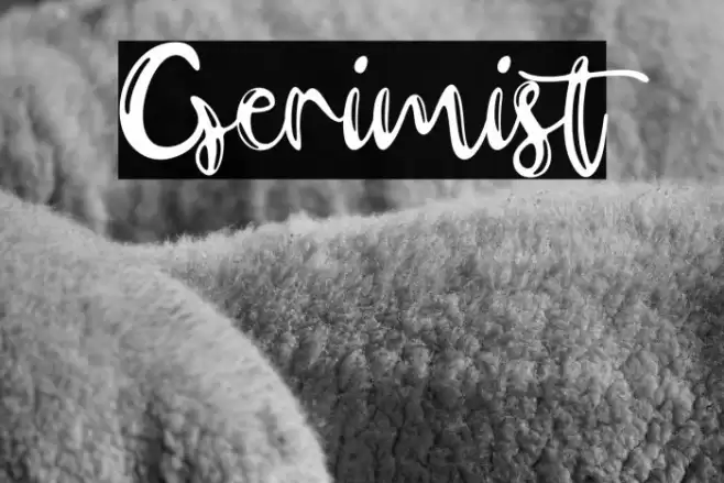 Gerimist Font examples