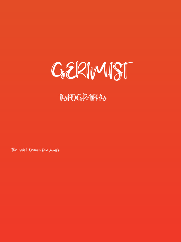 Gerimist Poster