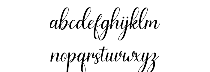 Gerliya Font LOWERCASE