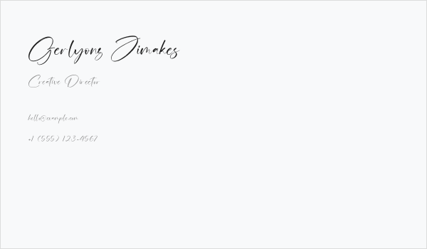 Gerlyonz Jimakes Business Card