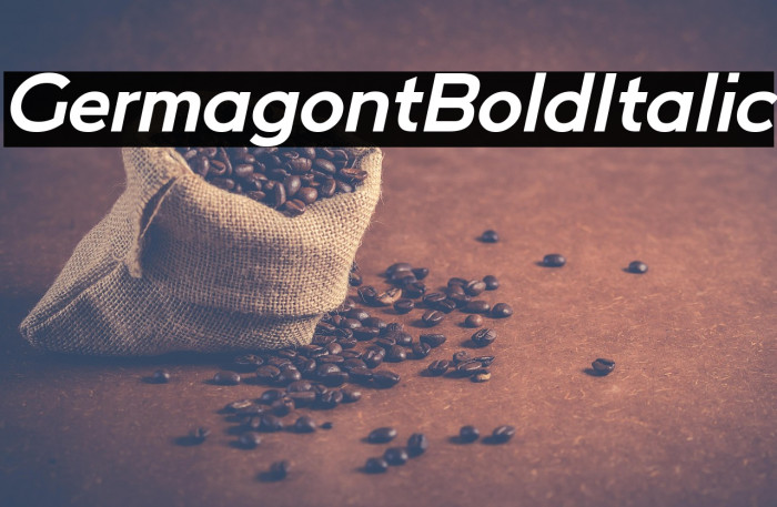 Germagont Bold Italic Example 1