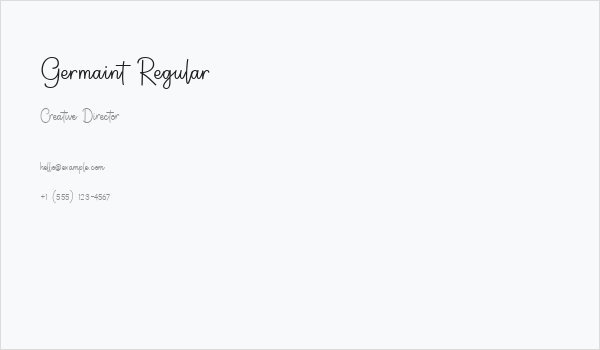 Germaint Regular Business Card