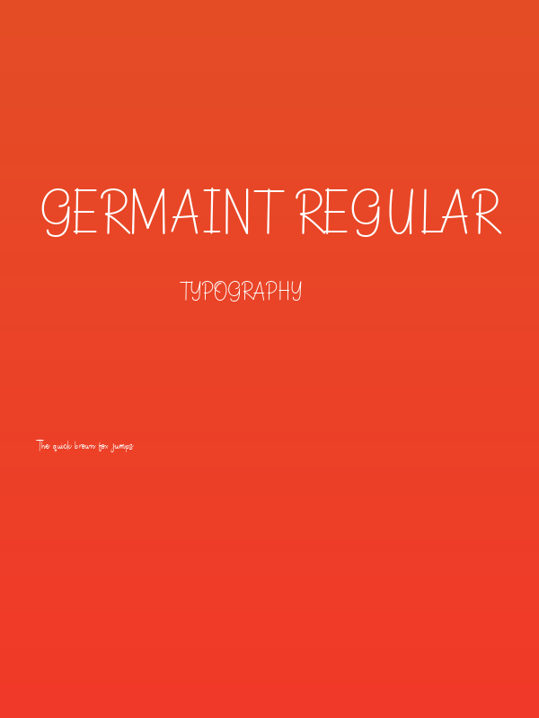 Germaint Regular Poster
