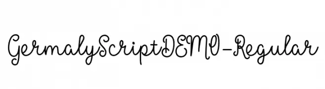GermalyScriptDEMO-Regular  baixar fontes gratis