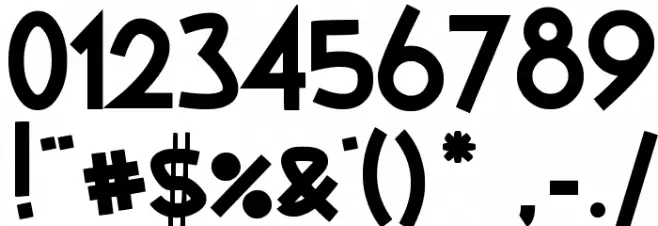 German Beauty Font OTHER CHARS