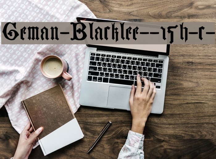 German-Blackletters--15th-c- Font examples