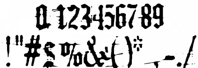 German Underground Font OTHER CHARS
