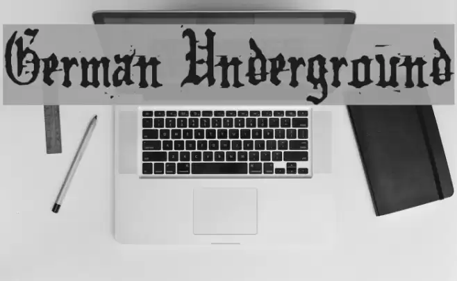 German Underground Font examples