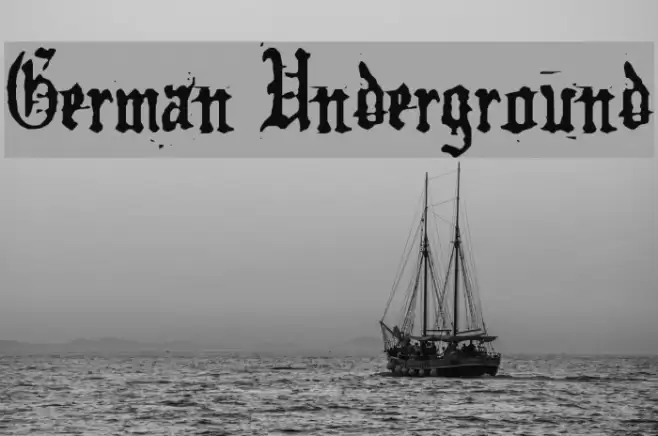 German Underground Font examples