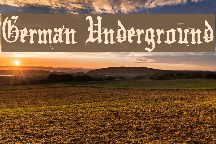 German Underground Example 3