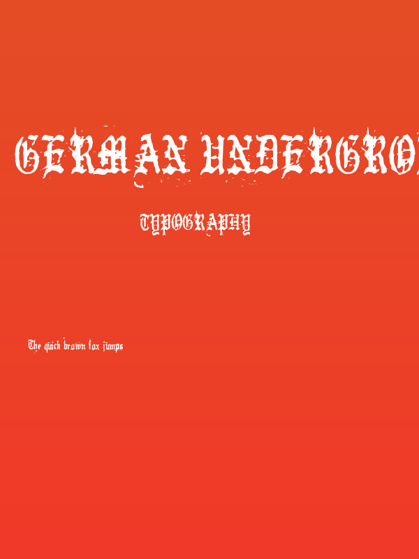 German Underground Poster