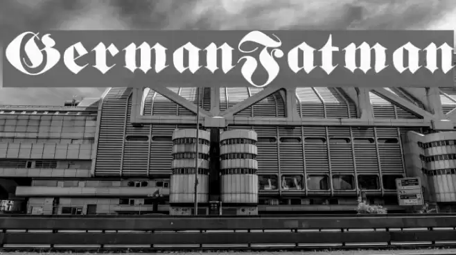 GermanFatman Font examples