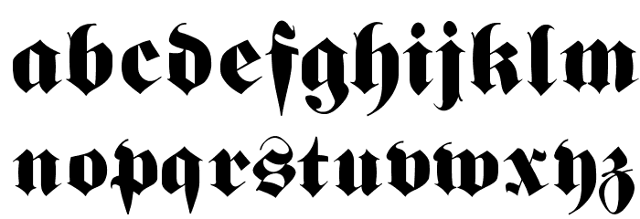 GermanFatman Font LOWERCASE