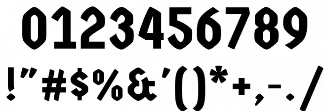 Germania One Font OTHER CHARS