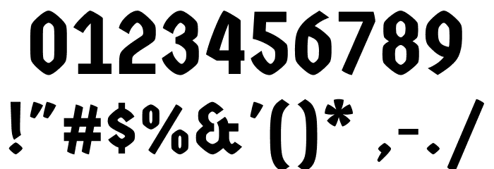 Germania One Font OTHER CHARS