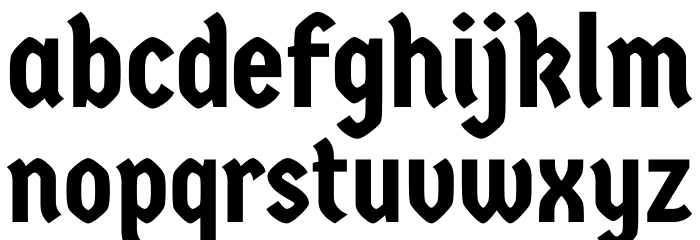 Germania One Font LOWERCASE