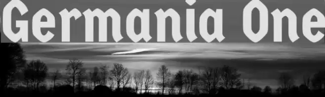 Germania One Font examples