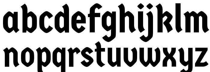Germania One Font LOWERCASE