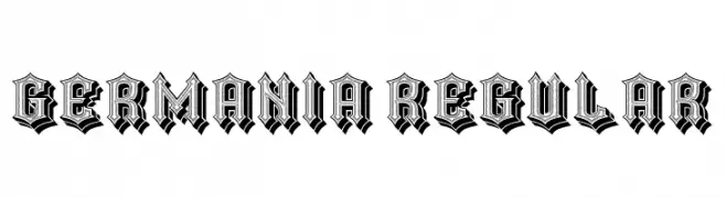 Germania Regular  Скачать бесплатные шрифты
