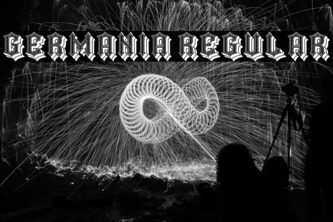 Germania Regular Font examples