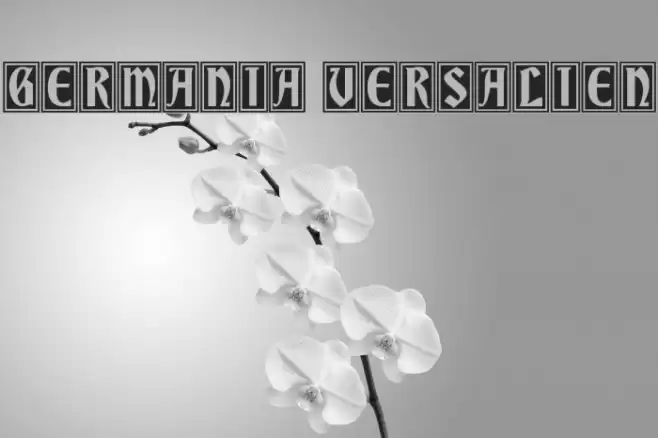 Germania Versalien Font examples