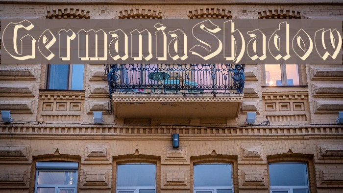 GermaniaShadow Font examples