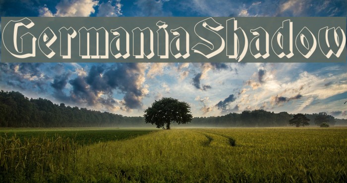 GermaniaShadow Font examples