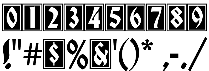 GermaniaVersalien Font OTHER CHARS